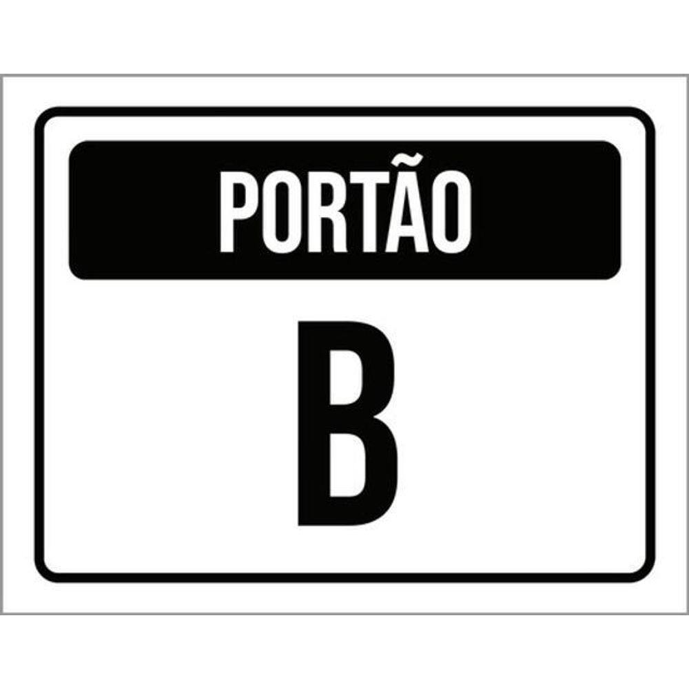 Kit 5 Placas Portão B 36X46