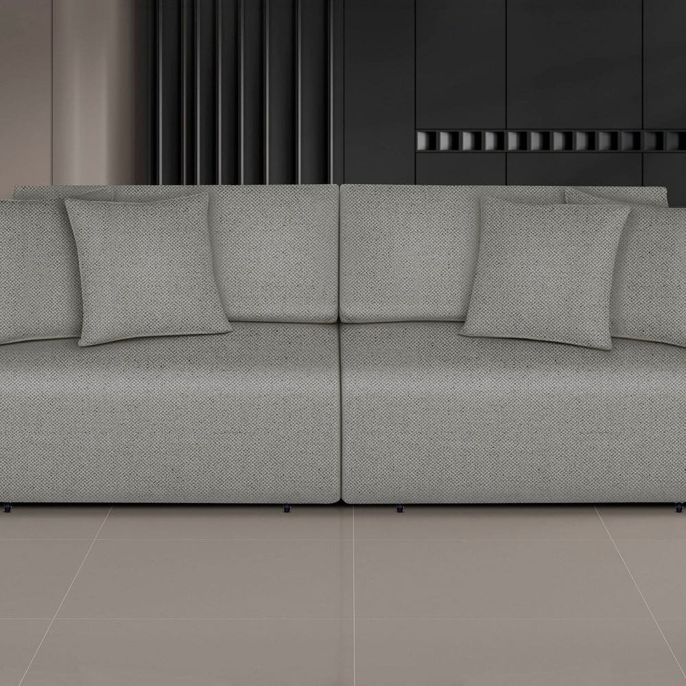 Sofá Netuno - Retrátil / Reclinável 280 Cm Cinza