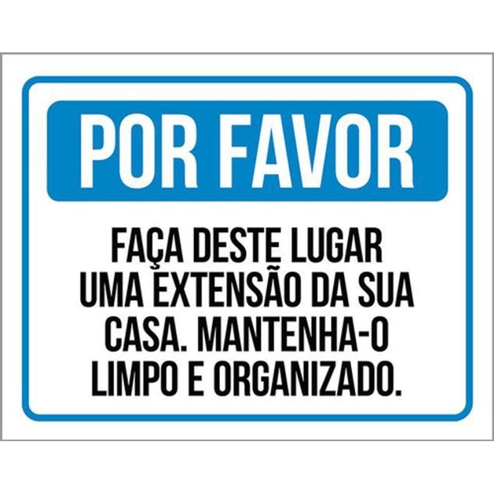Kit 5 Placas Faça Lugar Extensão Casa 36X46