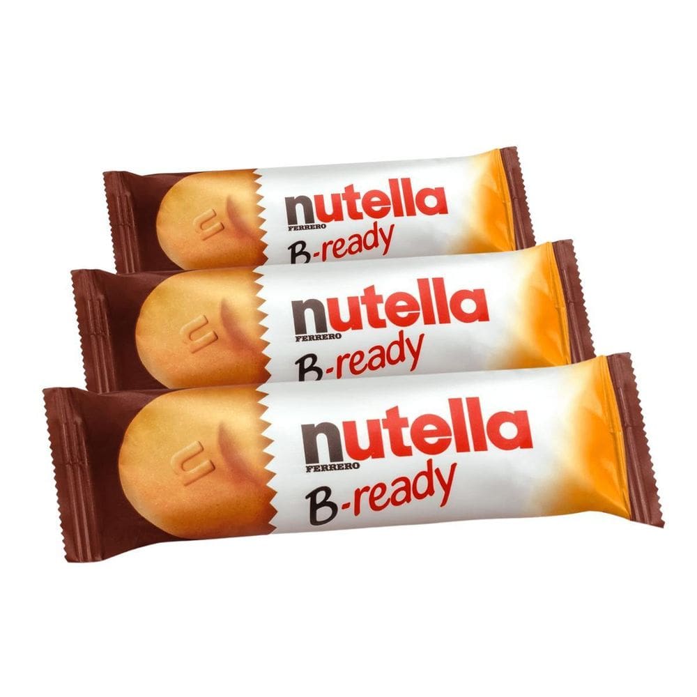 Biscoito Recheado, 3 Pacotes De 22G Nutella B-Ready