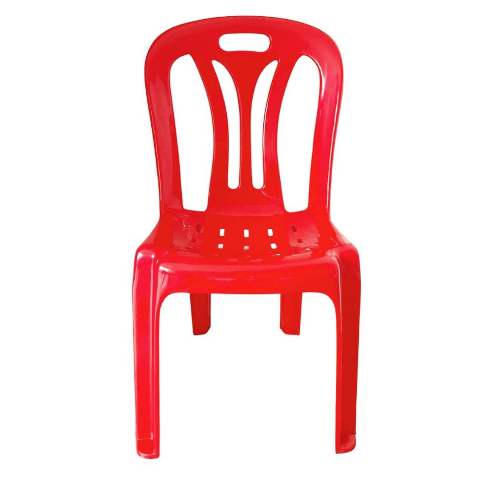 Cadeira Infantil de Plástico Para Estudar Desenhar e Brincar Vermelho