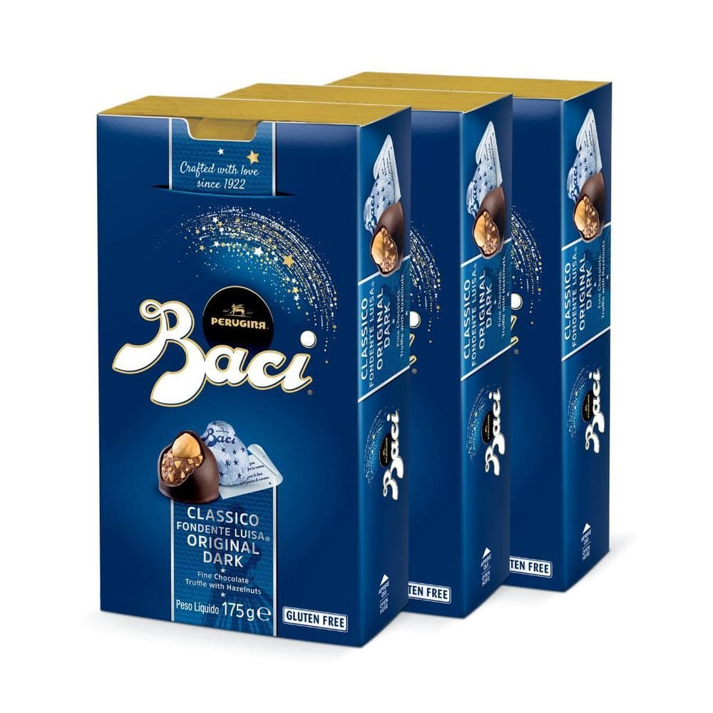 Chocolate Italiano Bombom Amargo Baci 3 Caixas 175G