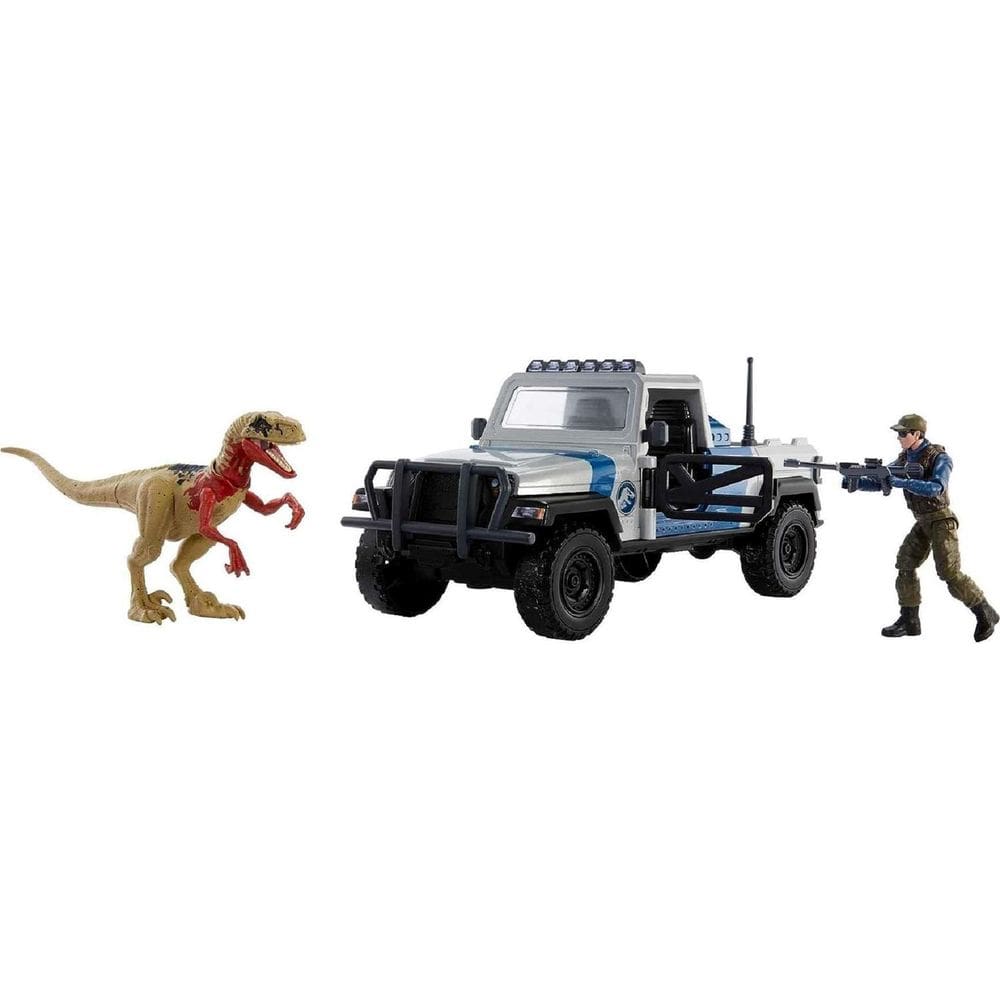Jurassic World Caminhões Busca E Esmaga - Mattel Hky13
