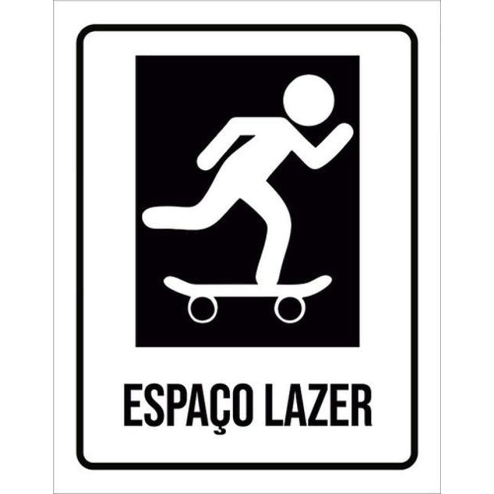 Kit 10 Placas Setor Espaço Lazer Skate 36X46