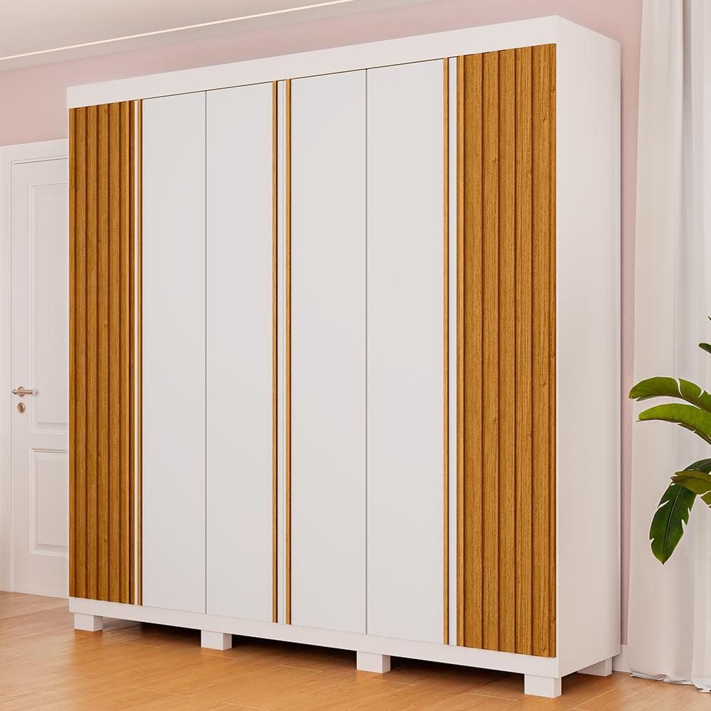 Guarda-Roupa Casal Suíça 6 Portas Linhamobília