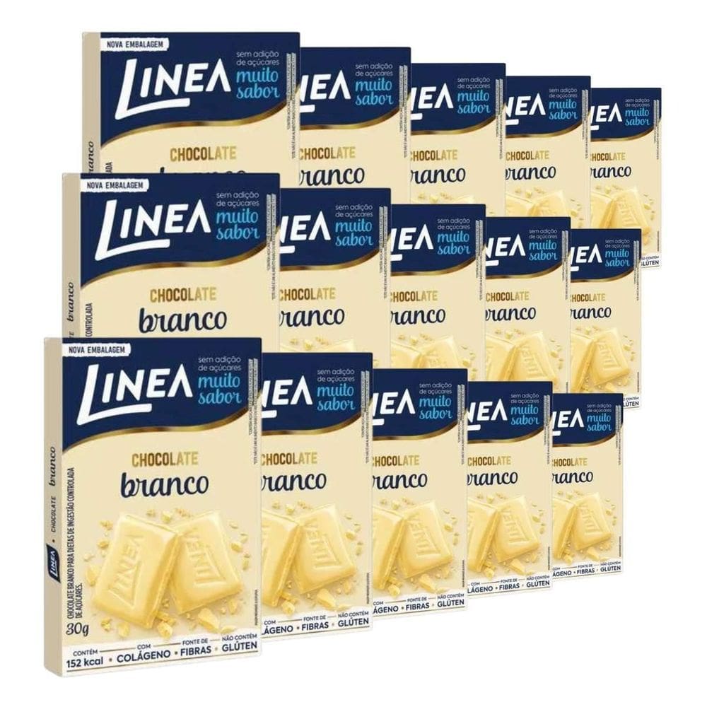 Chocolate Linea Diet Zero Açúcar 15 Barras 30G Branco