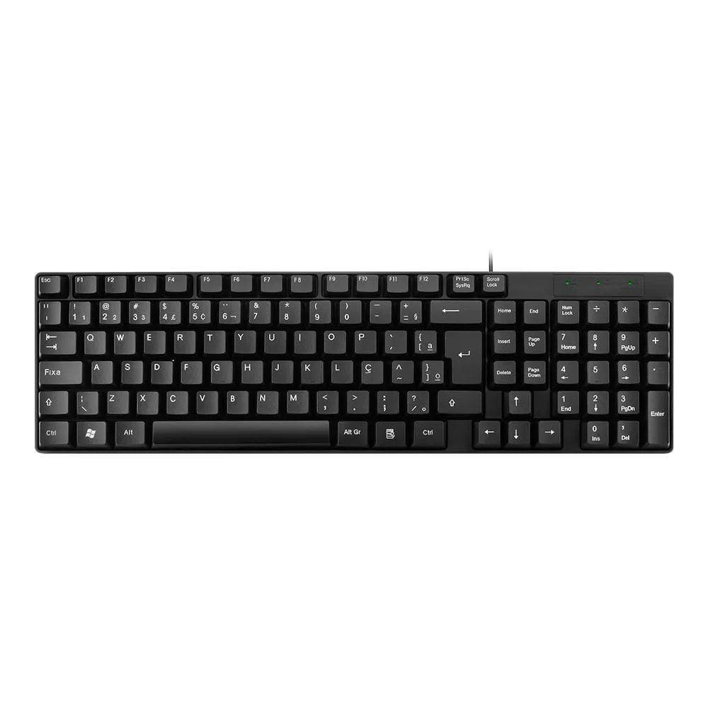 Teclado Multilaser Com Fio Tf100 120cm Preto - Tc193bu