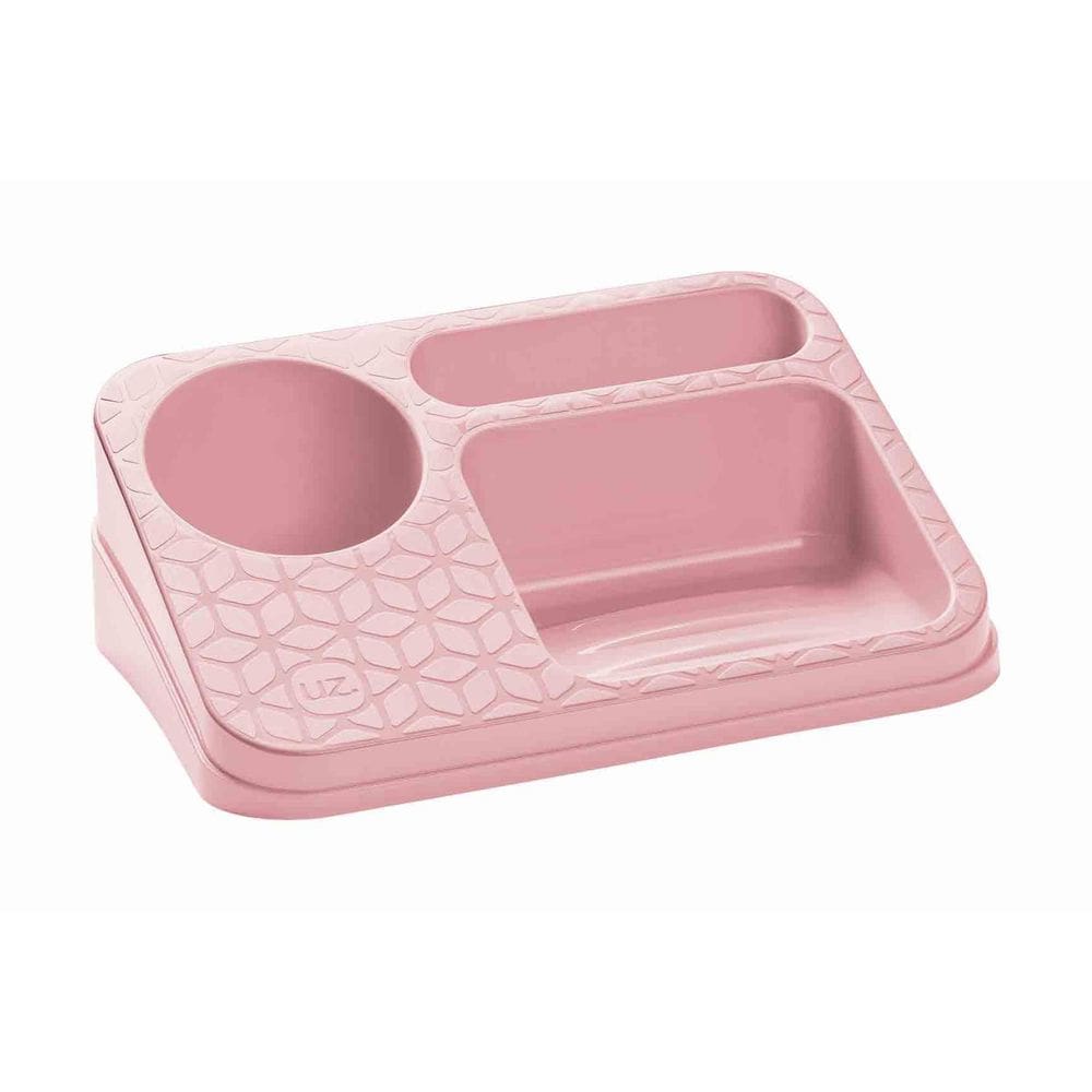 Organizador De Pia Para Detergente Esponja Cozinha Uz Rosa