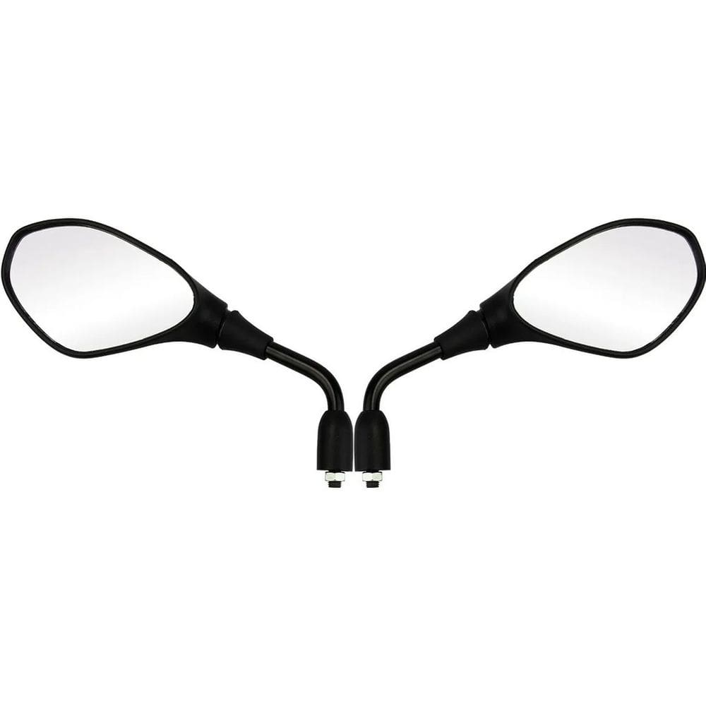 Par De Retrovisor Bmw Gs 650 F 800 Preto Com Pino Conico 360
