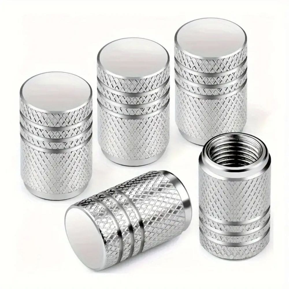 Tampa Valvula Bico Pneu Aluminio 4 Un. Universal Carro Moto