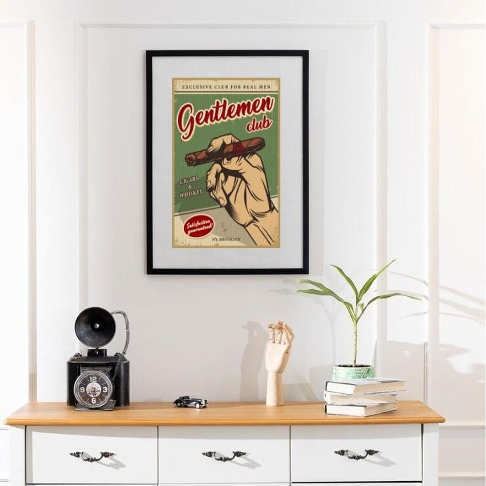 Quadro Vintage Charuto - 60X48Cm