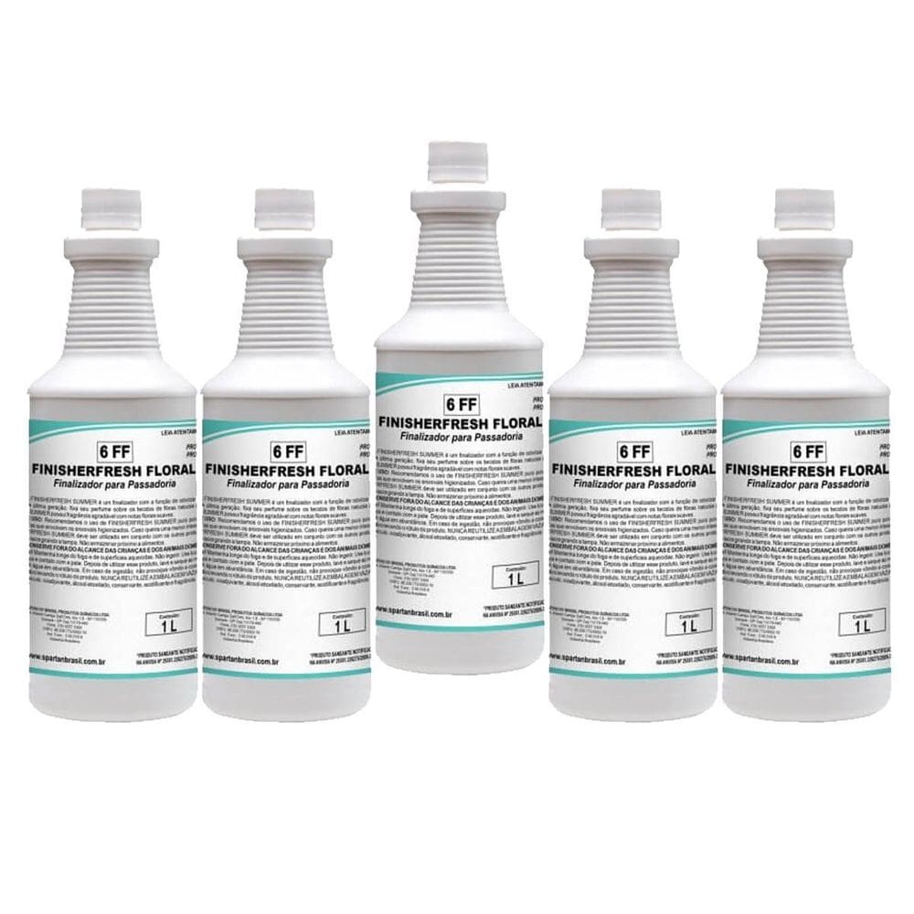 Passador De Roupas Spartan Finisherfresh Floral 1 L Kit 5