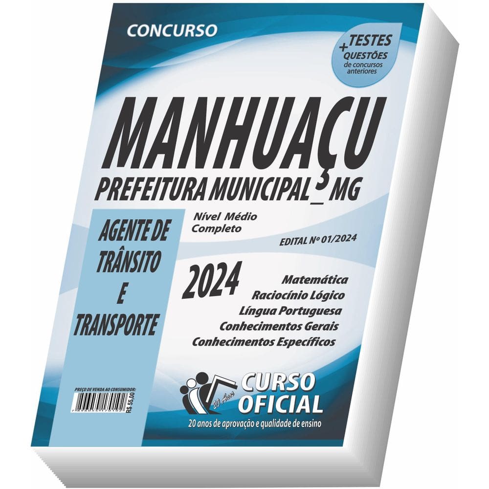 Apostila Manhuaçu - Mg - Agente De Trânsito E Transporte