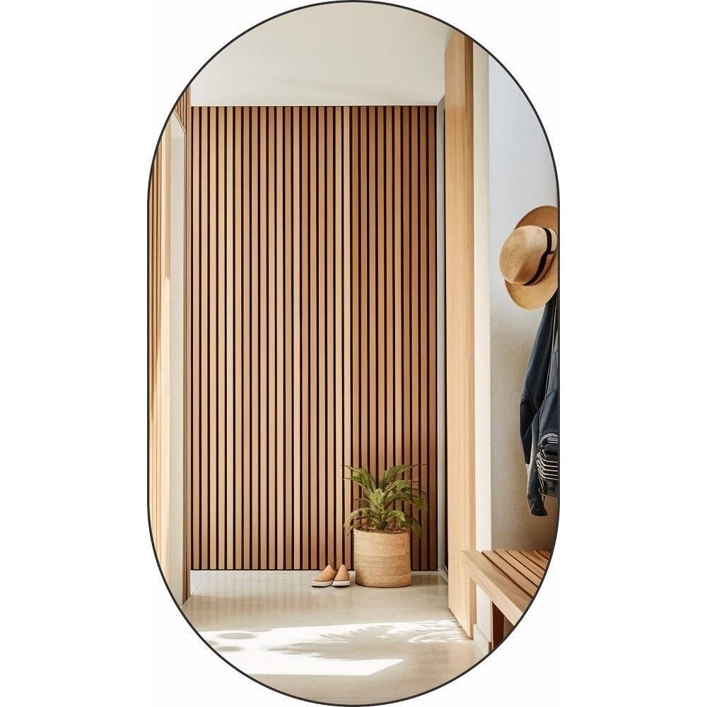 Espelho Decorativo Oval 40Cmx25Cm Moderno Luxo Sala Quarto