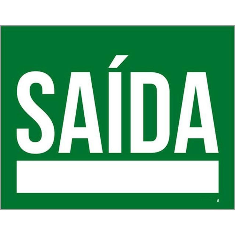 Kit 10 Placas De Saída 36X46