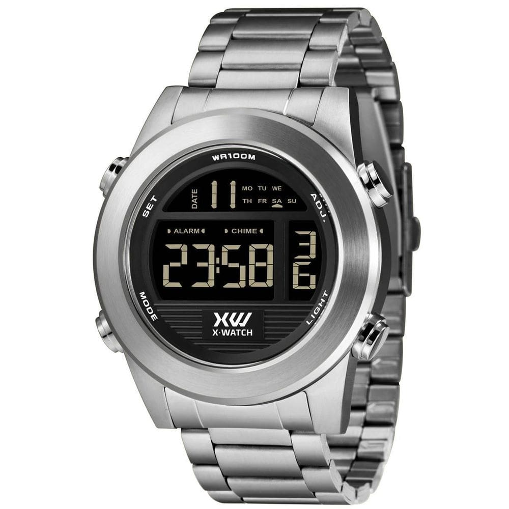 Relógio X-Watch Masculino Ref: Xmssd003 P2Sx Digital Aço
