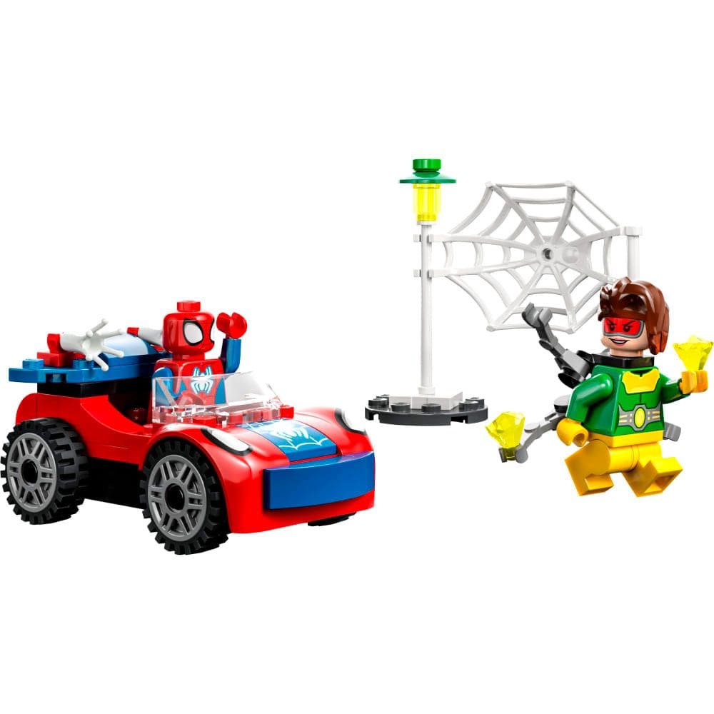 Blocos de Montar - O Carro do Homem-Aranha e Doc Ock - 48 peças - LEGO Marvel Spidey