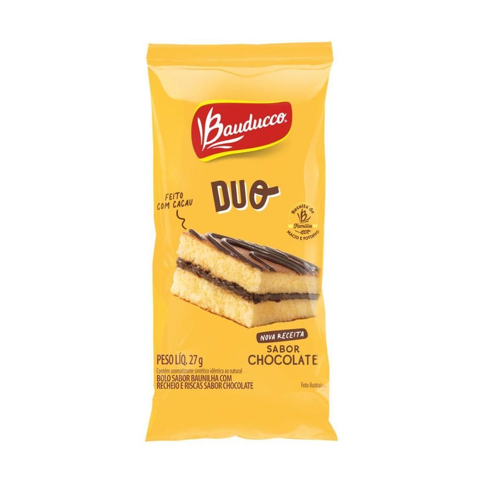 Bolinho Duo Chocolate Bauducco 27G