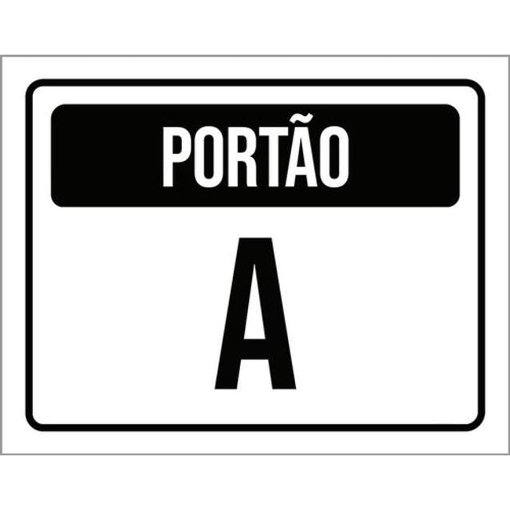 Kit 10 Placas Portão A 36X46