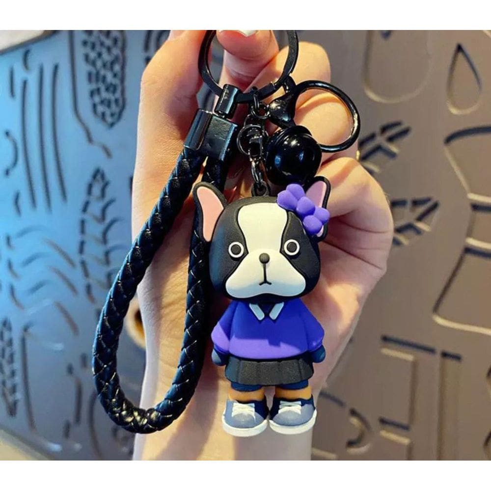 Chaveiro Pingente Cachorrinha Colegial Resina 6cm
