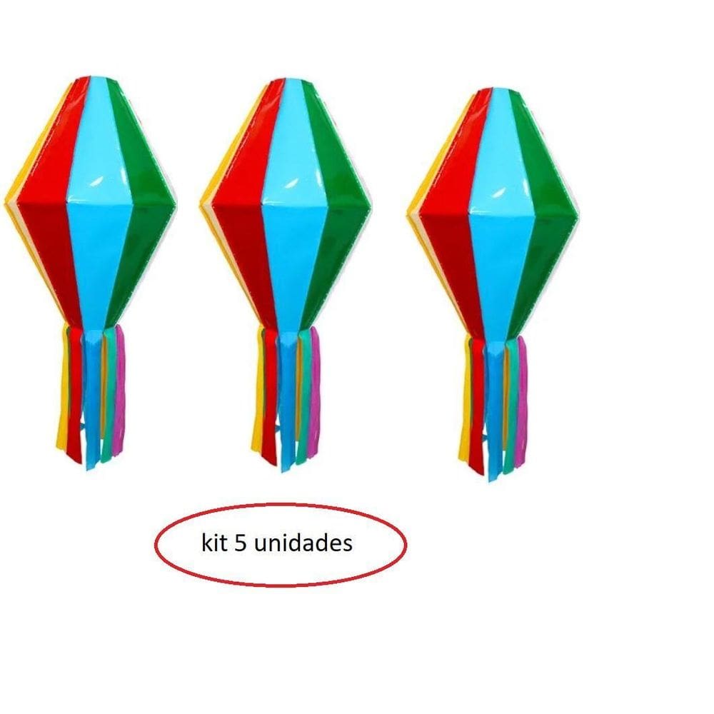 Kit 5 Mini Balão Pendurar Enfeitar Festa Junina Arraiá 14Cm