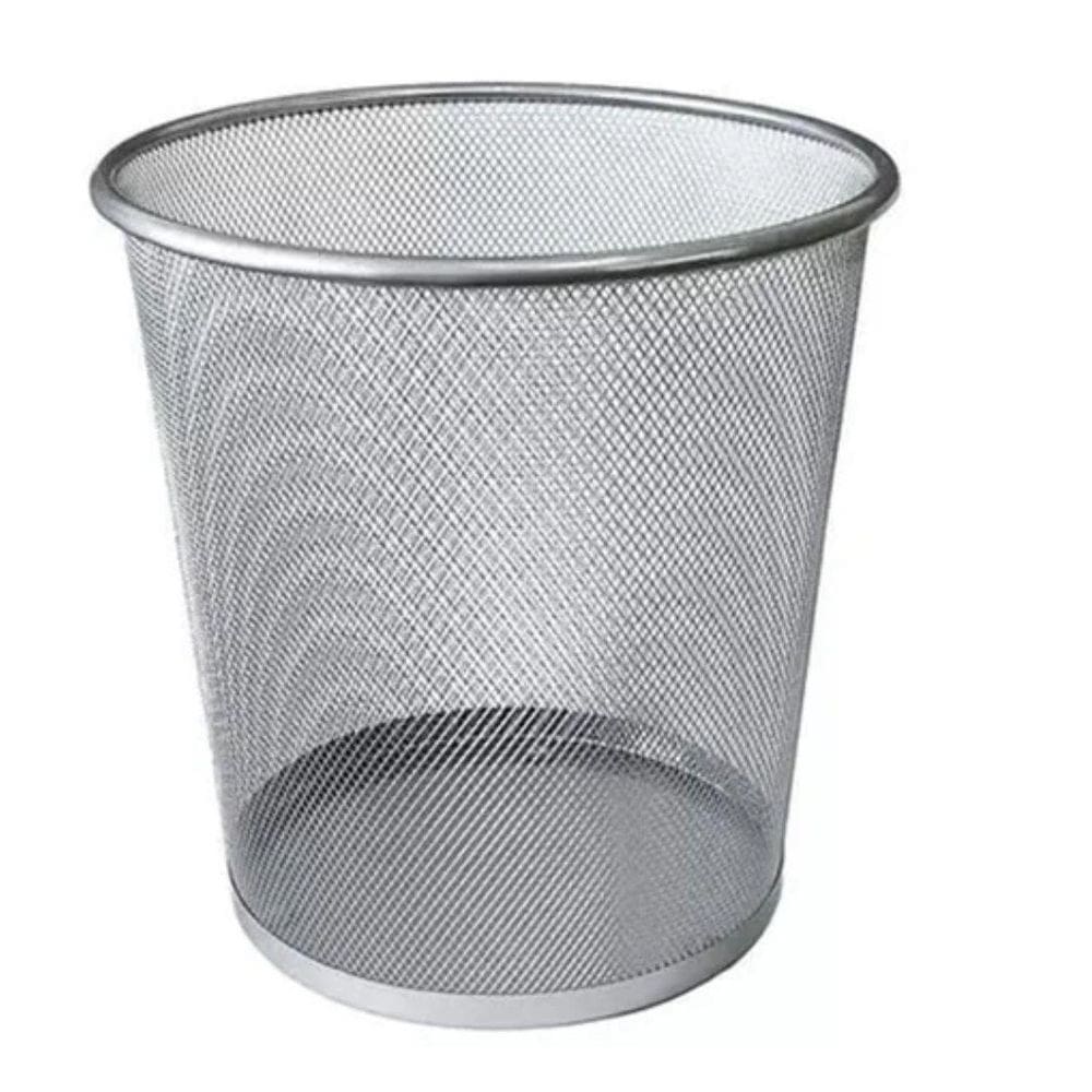 Lixeira, Cesto, Escritório, Redonda, Metal Aramado, 12,5 L,