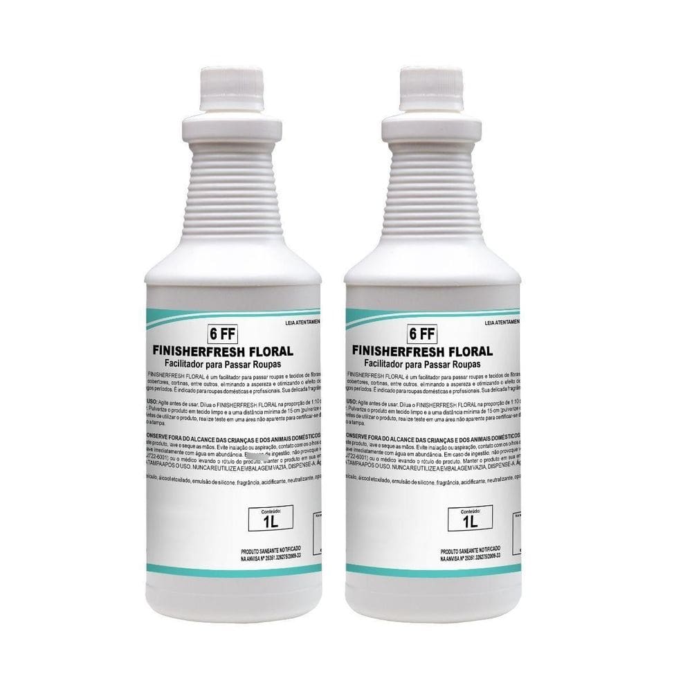 Kit 2 Finalizador Passadoria Tecidos Finisherfresh Floral 1L