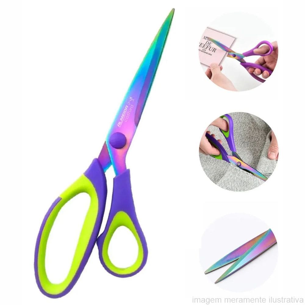 Tesoura Manual Alfaiate Multifuncional Titanium 7,5 Polegadas
