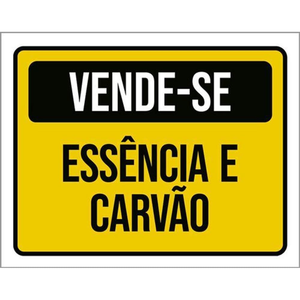 Kit 5 Placas Vende-Se Essência Carvão 36X46