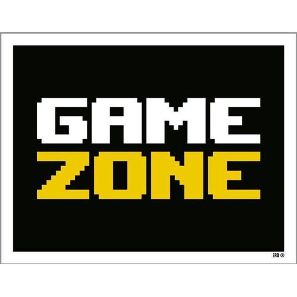 Kit 3 Placas Game Zone 36X46