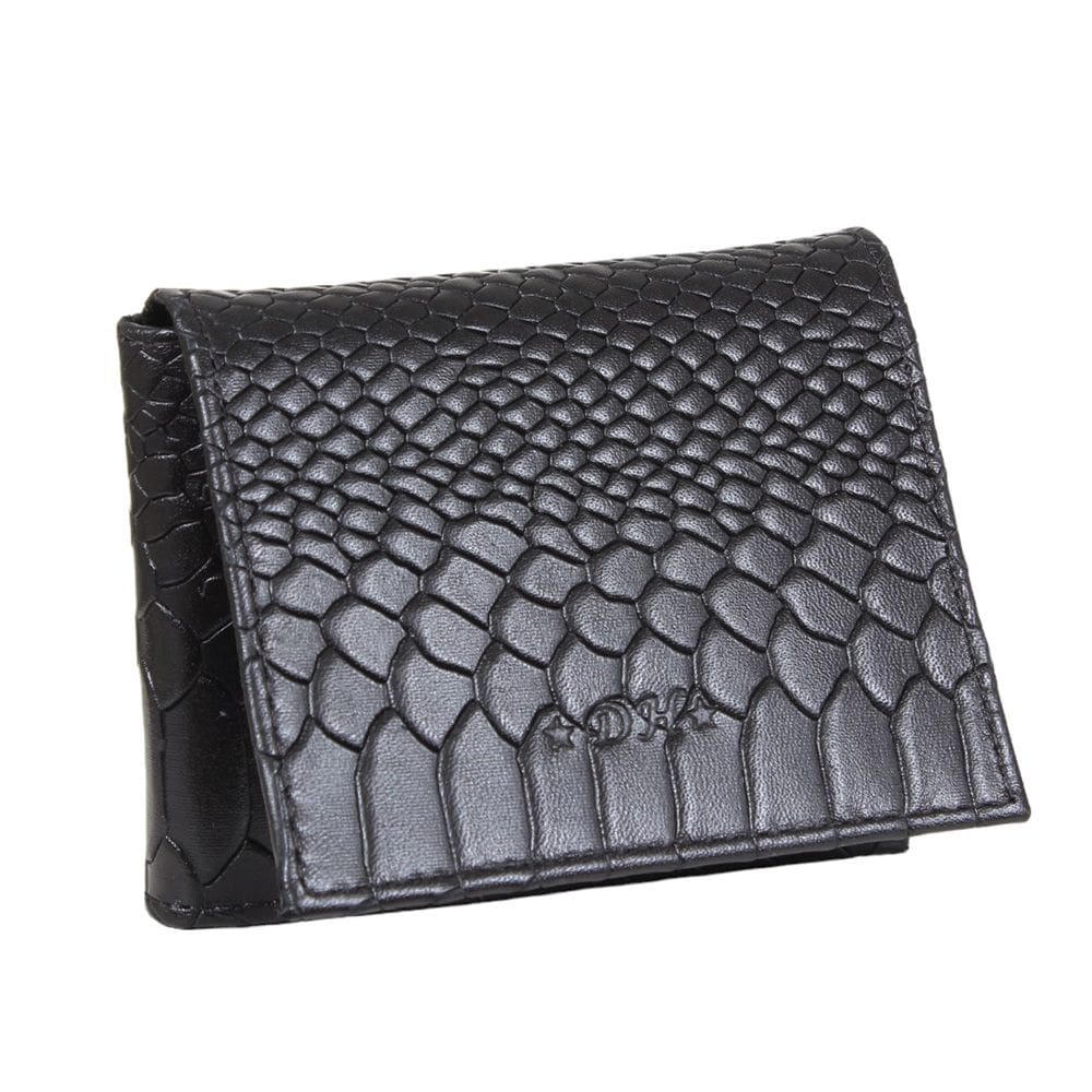 Carteira em Couro Estilo Cobra Preto DH Couros 37230