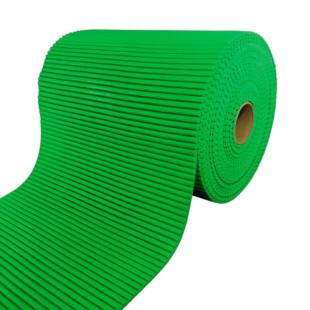 Rolo Passadeira Emborrachada Antiderrapante 15m X 45cm Verde