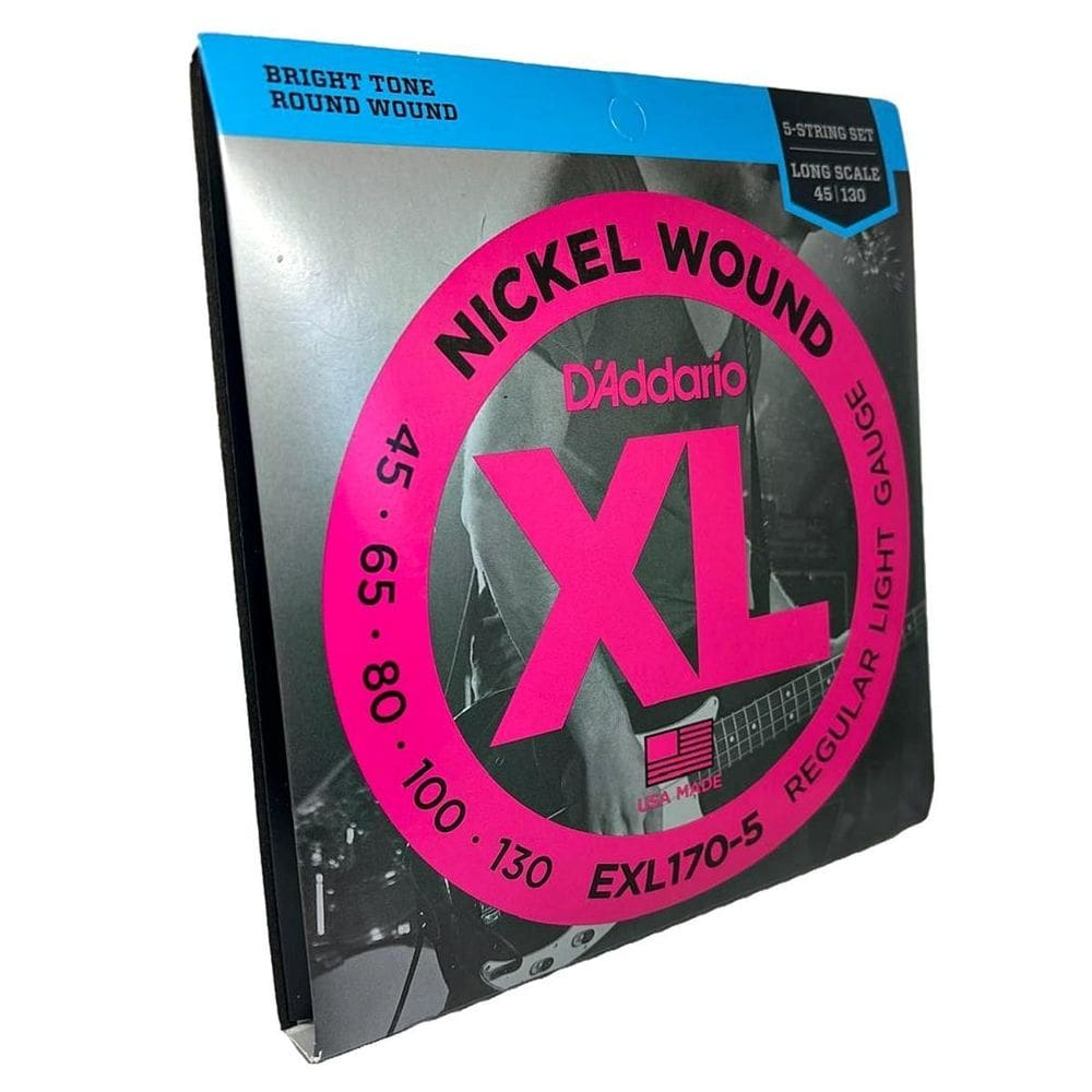 Encordoamento Daddario Baixo 5 Cordas Exl170-5 Nickel Wound