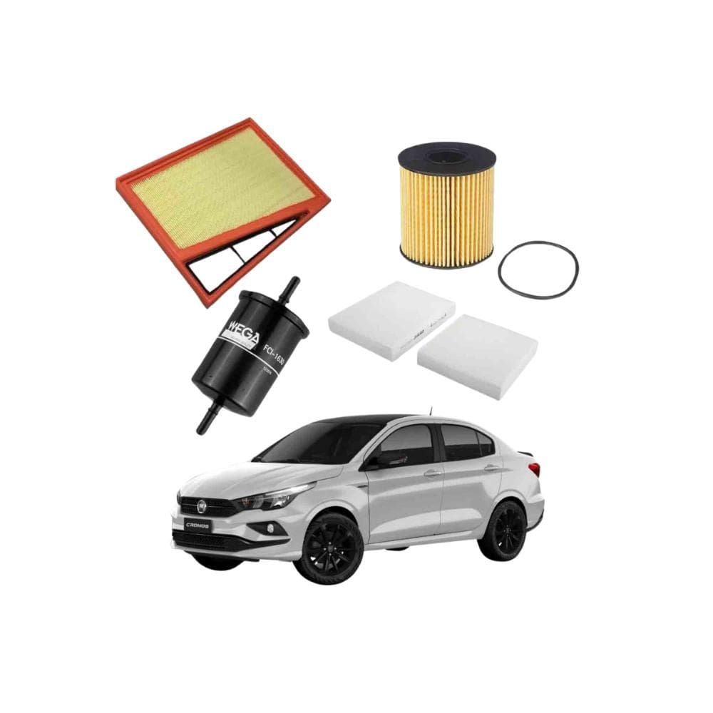 Kit Filtro Troca de Óleo Cronos 1.3 2017 A 2024 WKL122 Wega