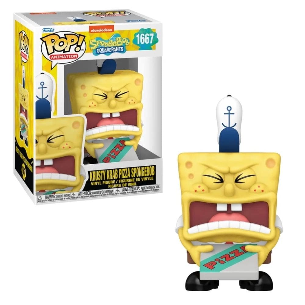 Funko Pop Bob Esponja Entregador de Pizza 1667