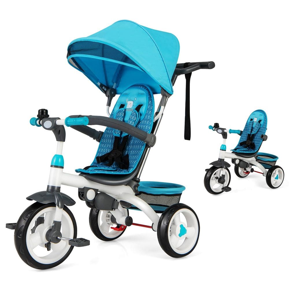 Triciclo JOY 6 em 1, carrinho de bebê, triciclo com alça