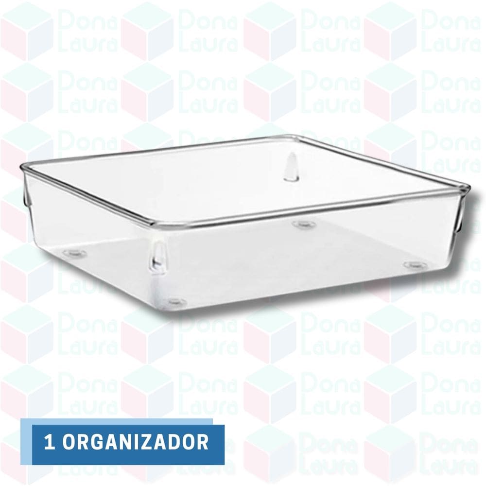 Organizador Quadrado Grande Modular Banheiro Gavetas 1 Uni