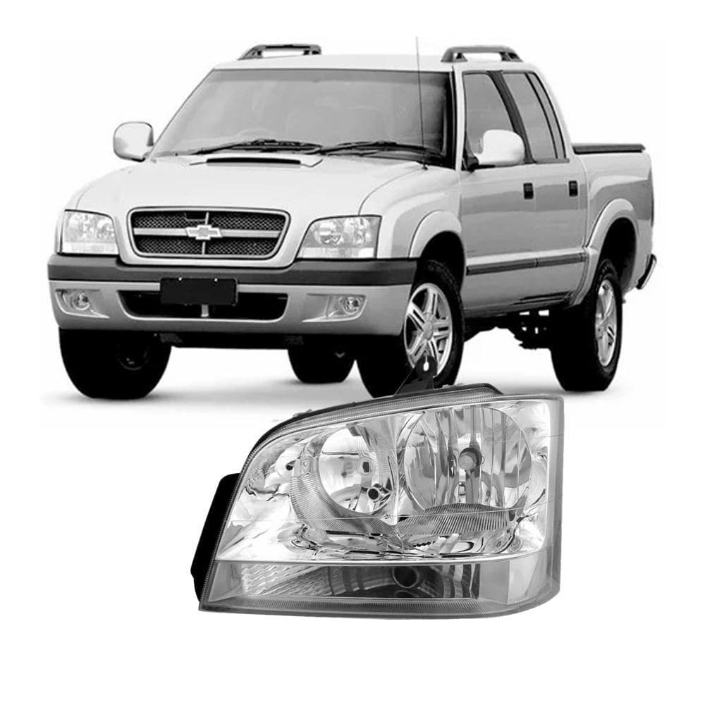 Farol S10 Blazer Pitbull 2001/2011 M. Cromada Le