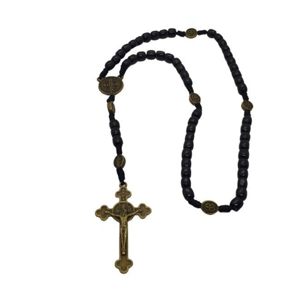 Terço São Bento - Preto Oval