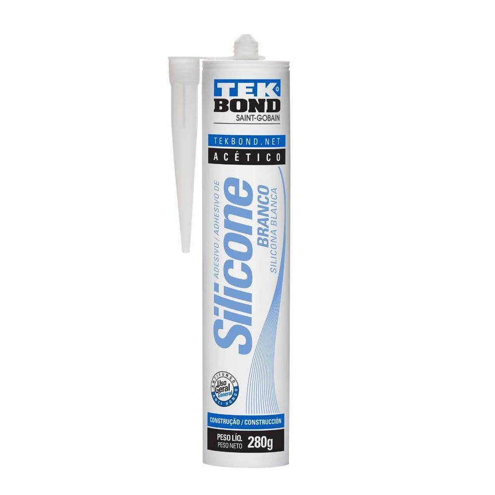 Silicone Branco Tekbond - Selante Tixotrópico - Uso Geral