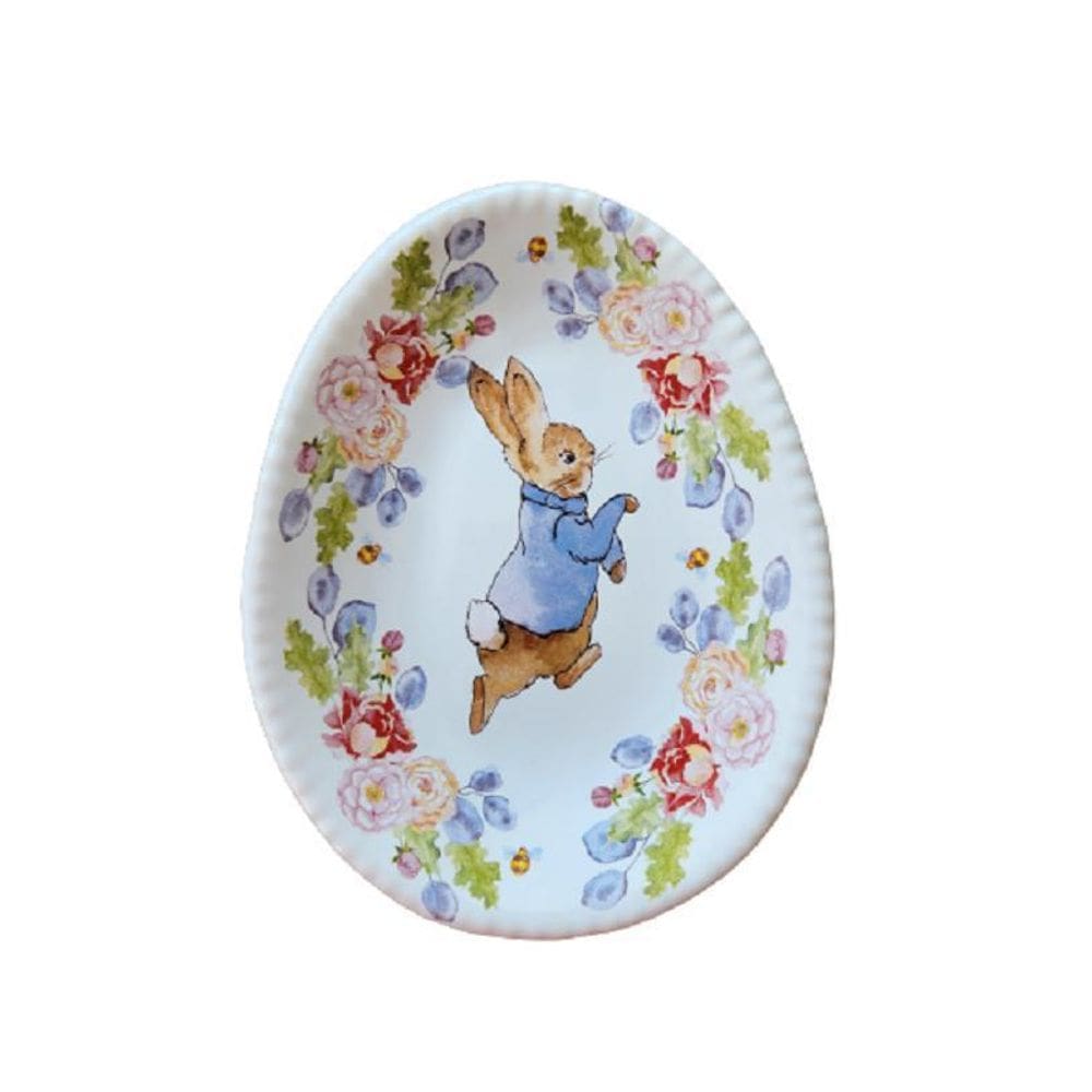 Prato Sobremesa Oval Coelho Peter Rabbit Luiz Salvador 6Uni