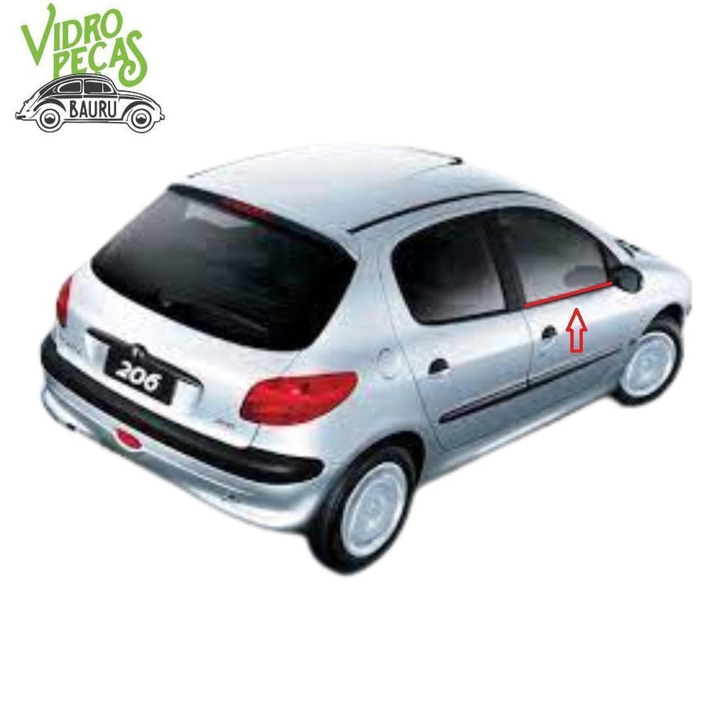 Pestana Externa Dianteira Direita Peugeot 206 207 4Pts