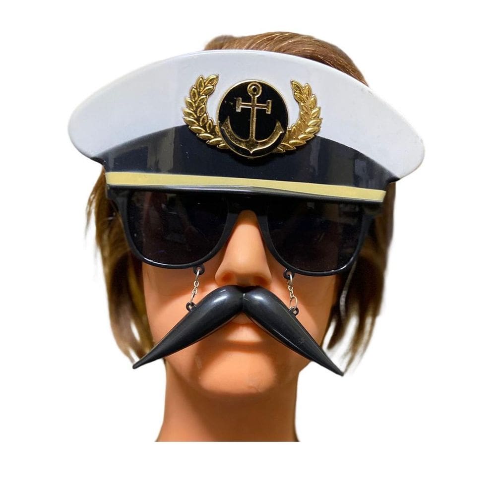 Óculos Marinheiro Com Bigode Festa Fantasia Adulto Infantil