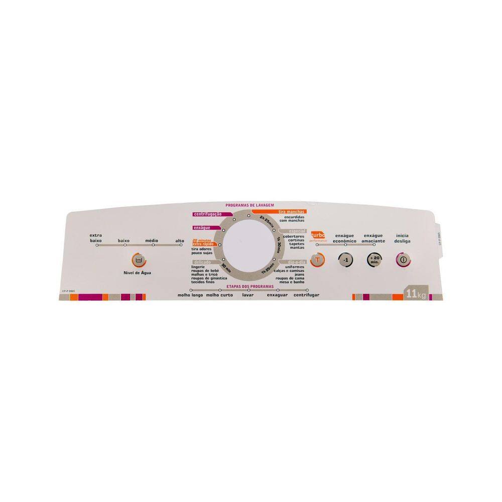 Painel Decorativo Lavadora Brastemp Bwl11A 326064461