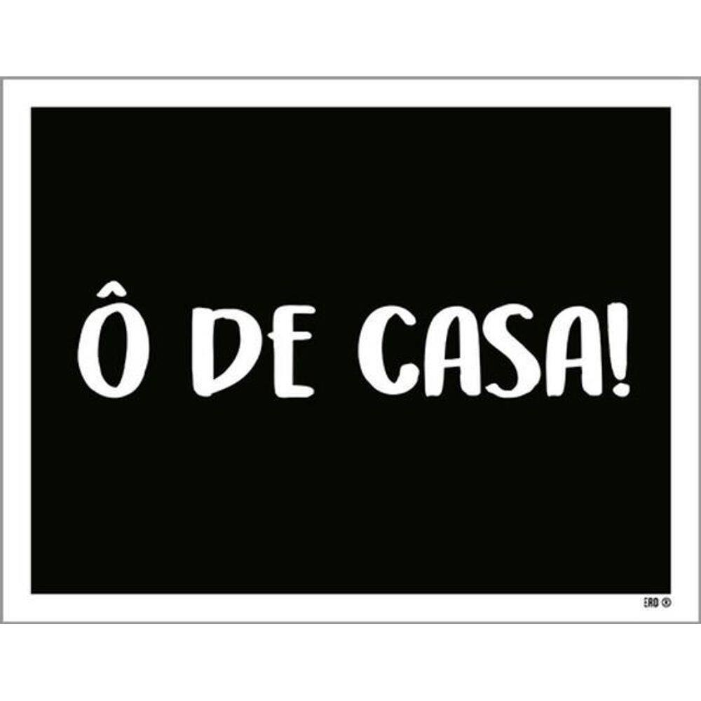 Kit 10 Placas Ô De Casa 36X46
