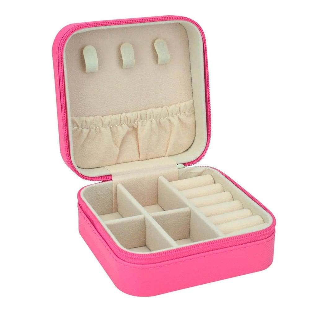 Estojo Caixinha Porta Joias Bijuterias Pequeno Compacto Amgd