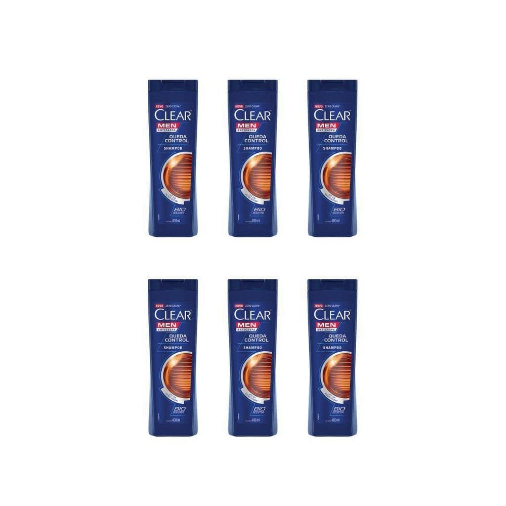 Shampoo Clear 400Ml Queda Control - Kit Com 6Un