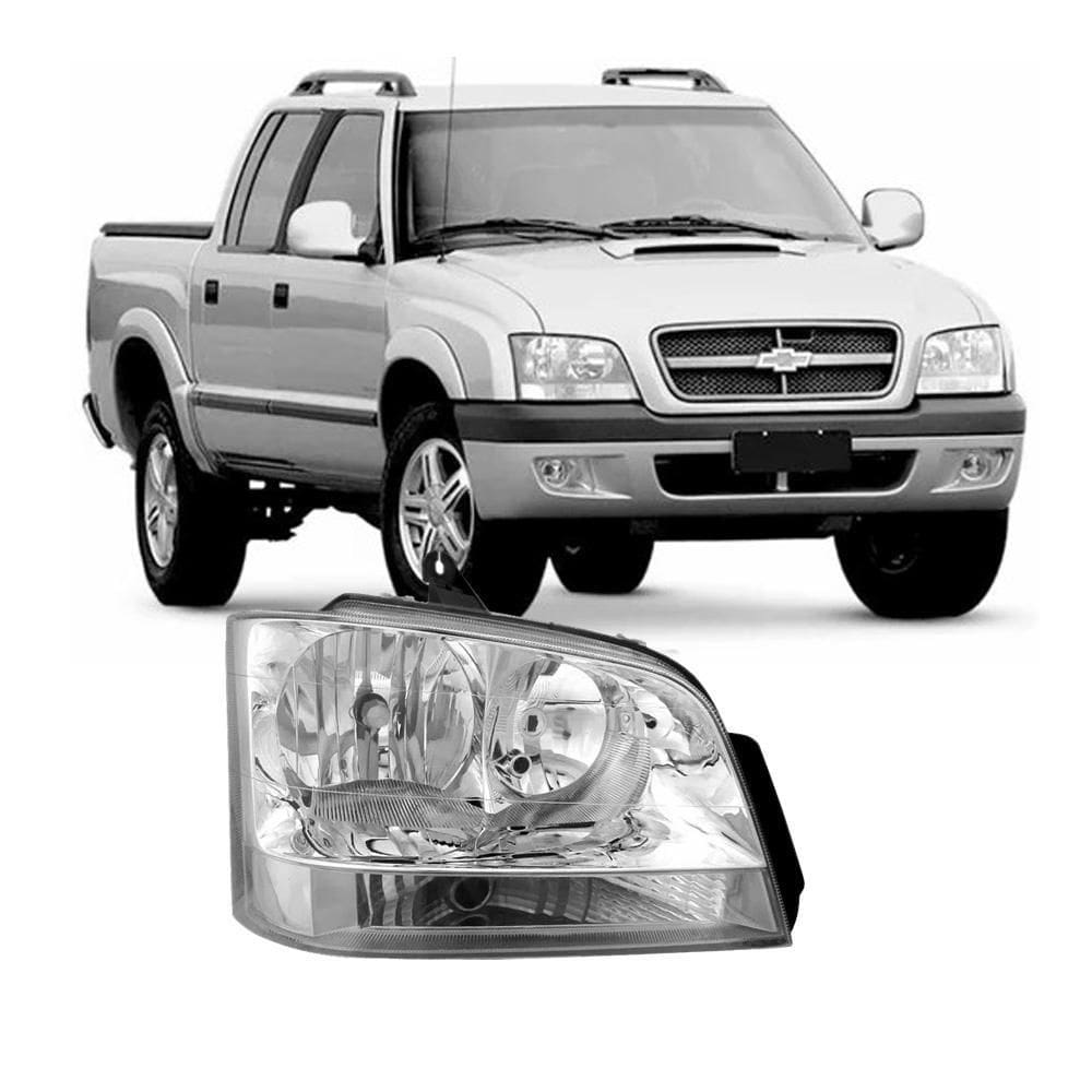 Farol S10 Blazer Pitbull 2001/2011 M. Cromada Ld