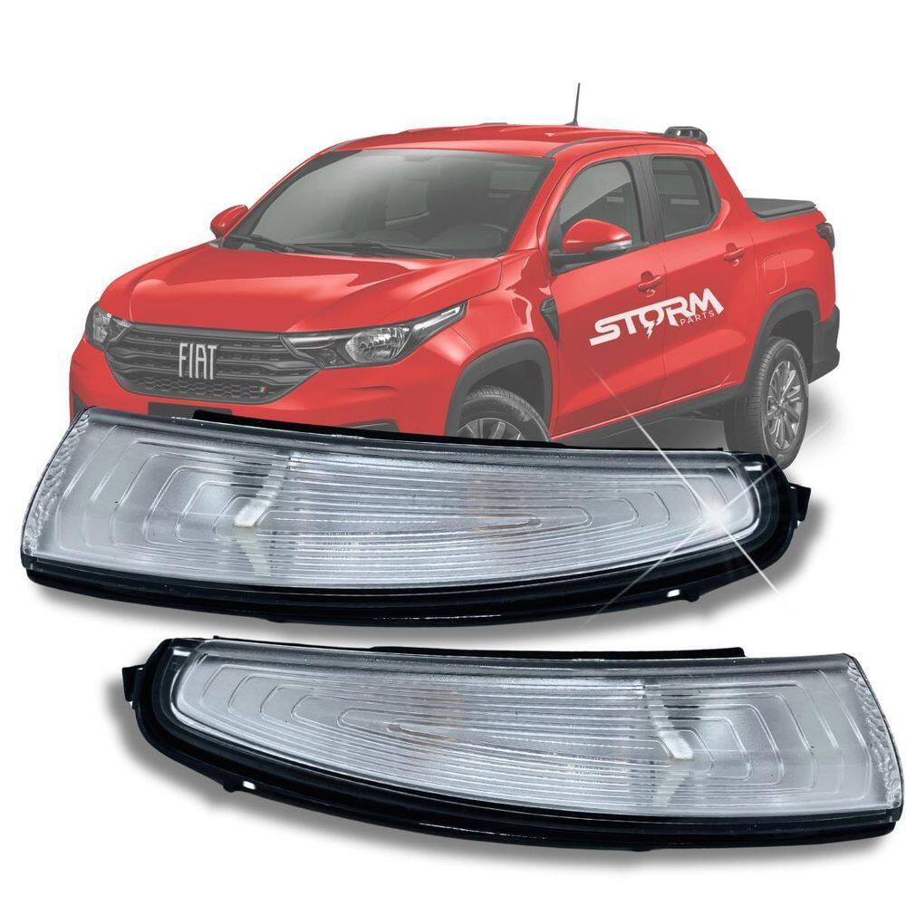 Par Lanterna Seta Sinal Retrovisor Fiat Strada 2021 A 2024