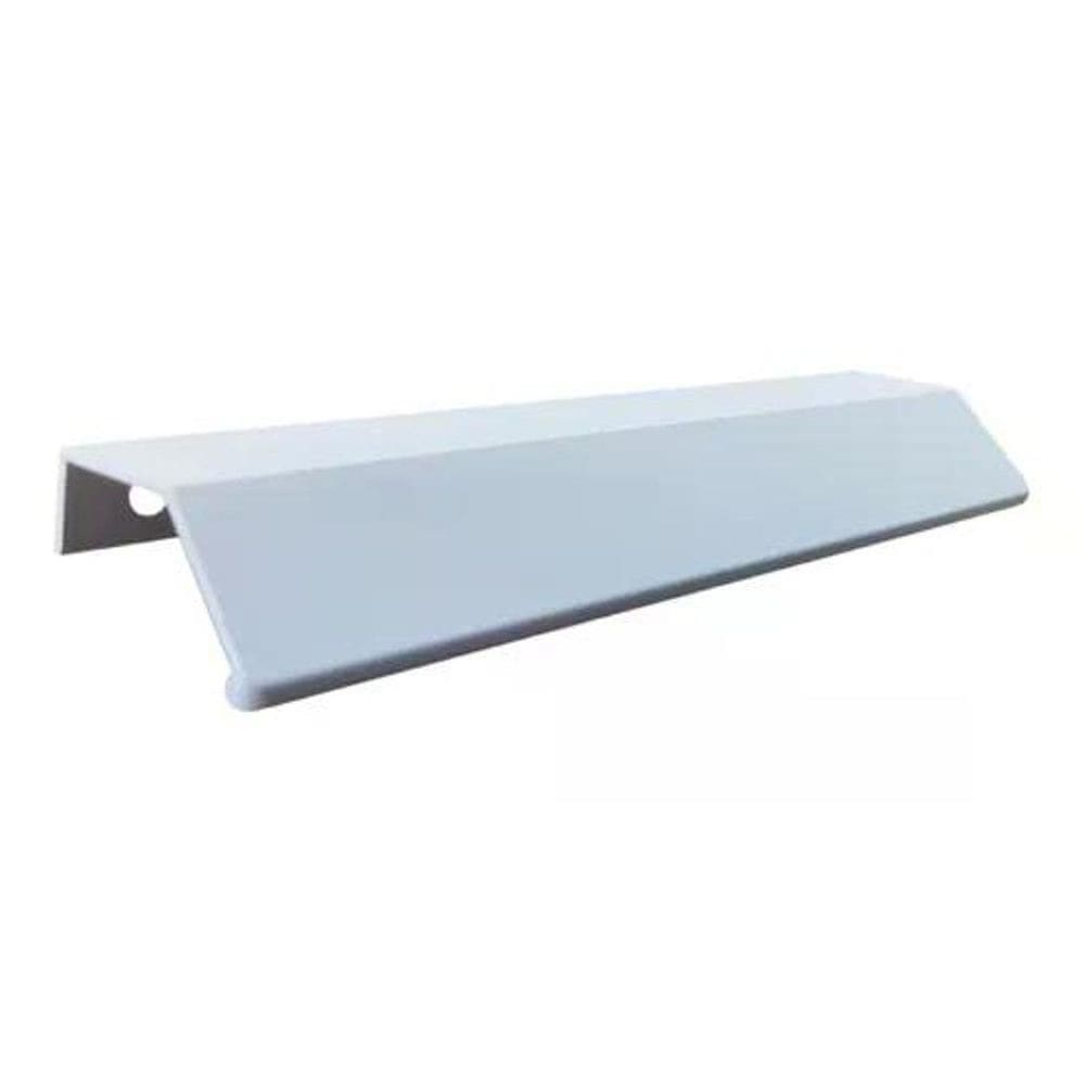 Puxador Moveis Aluminio 7015 Firenze 45º Curvo 128Mm Branco